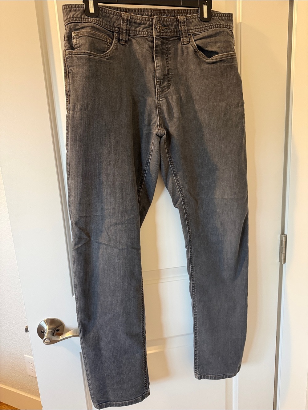 Prana Men's Brion Straight Jeans in Faded Gray - 31Wx32L Slim Fit